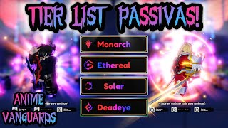 TIER LIST PASSIVAS ANIME VANGUARDS  TioSussurro [upl. by Estell787]