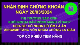 Chứng khoán hôm nay  Nhận định thị trường chứng khoán hàng ngày 28 03 2024 [upl. by Luapnaej756]