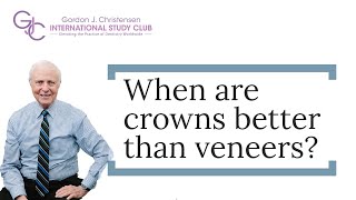 When are crowns better than veneers [upl. by Ettezil]