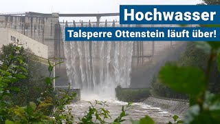 Staudamm läuft über  weitere Überflutungen drohen [upl. by Ahsiekim]