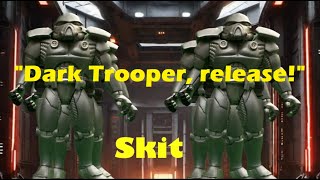 Star Wars  Dark Forces Skit 2  Dark Trooper Demonstration Remastered [upl. by Euqilegna]