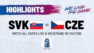 Highlights  Slovakia vs Czechia  2023 IIHFWorlds [upl. by Waldon]