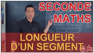 Longueur dun segment  Géométrie plane  Maths seconde  Les Bons Profs [upl. by Zischke]