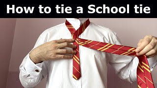 How to tie a tie for School Easy [upl. by Fia]