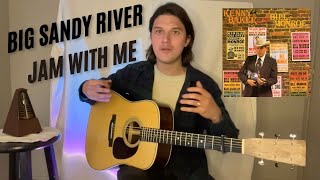 Big Sandy River  Bluegrass Backing Track  Acoustic Guitar Jam Playalong  Alex Graf [upl. by Odab]