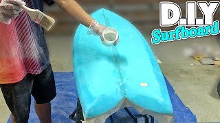 DIY FISH SURFBOARD [upl. by Atteloc550]