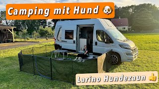 Camping mit Hund  mobiler Zaun quotLarinoquot [upl. by Nannah]