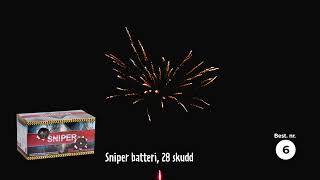 Sniper batteri 28 skudd  jem amp fix [upl. by Naillik]