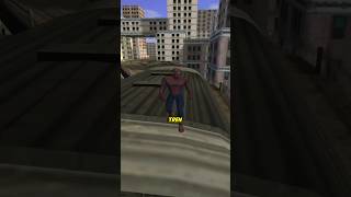 ¿Qué pasa cuando te subes al tren en todos los juegos de Spiderman videogames spiderman [upl. by Alansen]