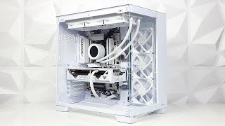 White PC Build  Antec C8  Ryzen 7800X3D  GIGABYTE B650E Elite X AX ICE  Asus RTX 4070 Ti SUPER [upl. by Hayilaa]