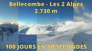 Les 2 Alpes ⏩ Timelapse 100 jours [upl. by Eicak982]