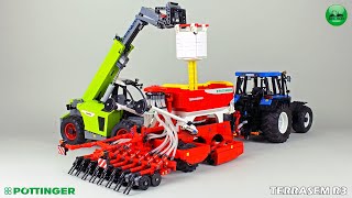 Pottinger Terrasem R3 seed drill in Lego version by Eric Trax [upl. by Evante]