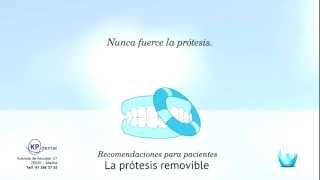 Recomendaciones para pacientes  La Prótesis Removible [upl. by Ecienal48]