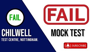 Mock Test Failed l Chilwell Test Centre Nottingham l Driving Test Routes l [upl. by Nowed]