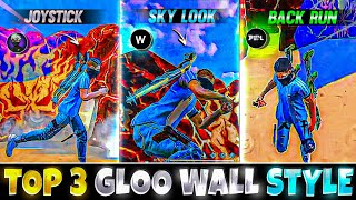 TOP 3 NEW ADVANCE GLOO WALL TRICKS 🔥  TOP 3 GLOO WALL STYLE FAST SIT UP GLOO WALL TRICKS IN FF [upl. by Ekusuy]