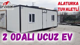 21 m2 İki Odalı Alaturka WCli Ucuz Konteyner Ev [upl. by Eraste759]