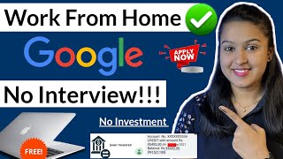 Work From Home  Only 10th Pass  No Interview  Anybody Can Apply [upl. by Htennek]