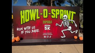 Sea World San Diego Inaugural ￼Howl O Sprint 5k Run [upl. by Laekim]