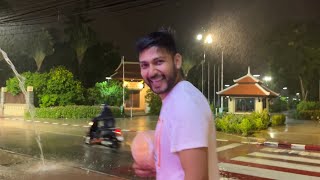 Patong Beach Phuket  Rainy Day in Thailand  Thailand Vlog Ep 7 [upl. by Eelahs]