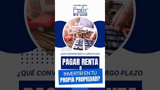 ¿Pagar renta o invertir en tu propia propiedad 🤔🏡👀inmobiliariadeconfianza inmobiliaria [upl. by Namlak101]