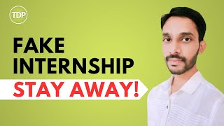 Fake Internship Opportunities  Stay Away [upl. by Tertia]