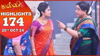 Malli Serial  EP 174 Highlights  20th Oct 2024  Nikitha  Vijay  Saregama TV Shows Tamil [upl. by Oribella]