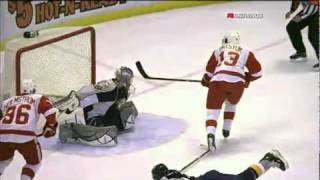 Pavel Datsyuk Amazing Steal and Goal 3510 vs Nashville [upl. by Neau]