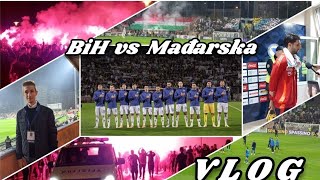 VLOG  Užarena atmosfera na tribinama ali nažalost poraz quotZmajevaquot na terenu BiH vs Mađarska [upl. by Ettedo581]