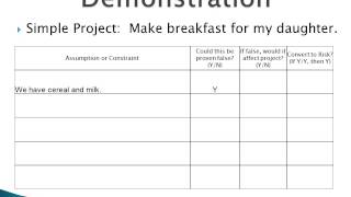 Assumption and Constraint Analysis [upl. by Yks]