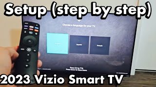 2023 Vizio Smart TV How to Setup step by step [upl. by Lertnom470]