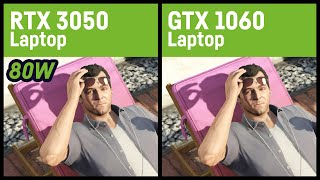 RTX 3050 80W vs GTX 1060  LaptopNotebook [upl. by Berga]