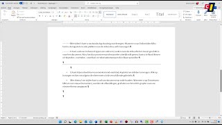 Word  Uitlijnen met tabs 1 [upl. by Strawn631]