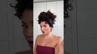 HOW I STYLE MY CURLY HAIR IN A SILK SCARF easy summer hairstyle🧣 [upl. by Jair]