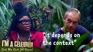 Cultural Clashes Nella Rose Challenges Nigel Farage  Im A Celebrity Get Me Out of Here [upl. by Iilek]