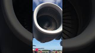 C17 Globemaster III engine turning in the wind [upl. by Tesil692]