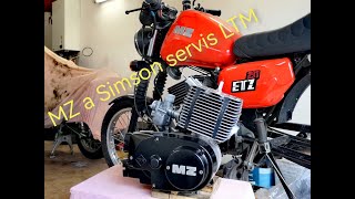 MZ 150 ETZ IFA částečná renovace motoru výměna spojky startovacího segmentu MZ servis LTM [upl. by Anayrb]