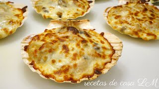 RECETA PARA NAVIDAD LANGOSTINOS O CAMARONES GRATINADOS  recetas de casa LM [upl. by Theo]