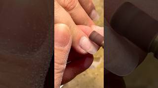 Asmr nail drill sounds  Prep nails for refill Acrylic shorts [upl. by Leif]