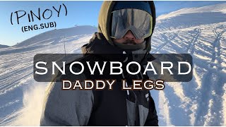 First time back snowboarding  ENG SUB myrkdalen norway [upl. by Ahsial]