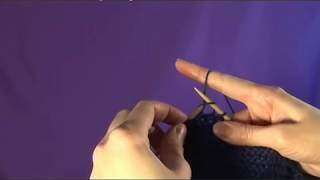 How to Knit Left Handed Using the Continental Method [upl. by Leahcimnaes309]