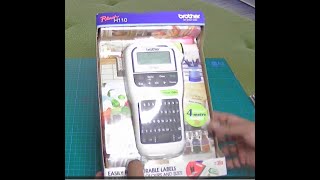 Brother PTouch H110 Label Maker unboxing [upl. by Kohn]