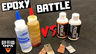 Epoxy Comparison  GFlex vs Combat Abrasives Rogue [upl. by Lanfri]