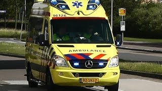 Ambulance 16126 spoedoverplaatsing LUMC Leiden ➔ EMC Rotterdam [upl. by Opalina]