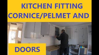 Kitchen fitting basics PART 4 Cornicelighting pelmet and doors [upl. by Etnaud]