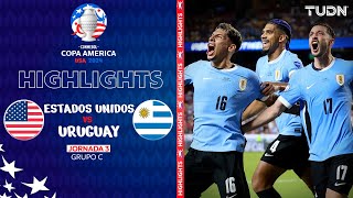 HIGHLIGHTS  Estados Unidos vs Uruguay  Copa América 2024  J3  TUDN [upl. by Erdnuaed320]