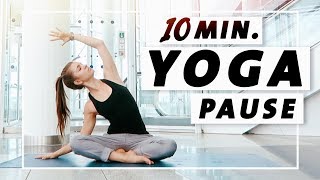 Yoga Flow Anfänger und Mittelstufe  10 Minuten Entspannung Dehnung amp Kraft [upl. by Bast108]