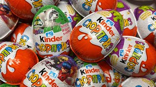 NEW 572 Kinder ASMR opening  Sticky toys NO talking Kinder and Kinder Joy Unpacking [upl. by Haisej]