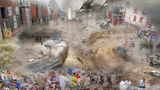 Most terrifying flood in Chinas history  Mass evacuation  Overflowing Yangtze River [upl. by Barny]