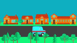 Car animation greencreen freefootage animation [upl. by Lenehc]