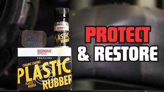 How to apply the new SONAX Ceramic Coating Plastic amp Rubber  long term solution for faded plastics [upl. by Walley]